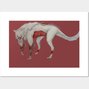 Sci fi monster wolf Posters and Art